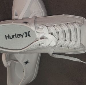 Hurley Women's White Canvas Sneakers